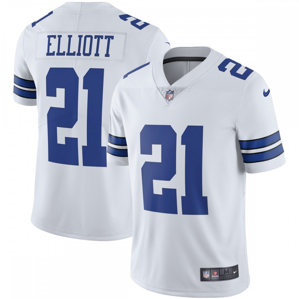 Ezekiel Elliott Dallas Cowboys Nike Vapor Limited Player Jersey - White-Profan Arena